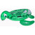 4.5' Inflatable Green Sea Turtle Pool Float with Handles - IMAGE 1