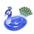 57" Inflatable Purple and Green Peacock Swimming Pool Float - IMAGE 1