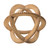 Small Wooden Orb with Beads - 8.75" - Brown - IMAGE 1