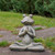 14" Gold Verdigris Yoga Frog Outdoor Garden Statue - IMAGE 2