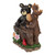 9.75" Black Bear and Moose "Welcome" Outdoor Garden Statue - IMAGE 3