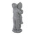 19.5" Gray Boy Hugging Girl Outdoor Garden Statue - IMAGE 4