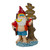 10.5" Red and Blue Beach Gnome Outdoor Garden Statue - IMAGE 1