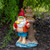 10.5" Red and Blue Beach Gnome Outdoor Garden Statue - IMAGE 2