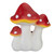 Hand Painted Mushroom Cluster Outdoor Garden Decoration - 17.5" - White and Red - IMAGE 5