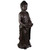 19.5" Gray Standing Buddha with Lotus Outdoor Garden Statue - IMAGE 3