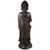 19.5" Gray Standing Buddha with Lotus Outdoor Garden Statue - IMAGE 4