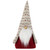 12" Red and Gray "Happy Christmas" Gnome Figure - IMAGE 1