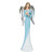 16" Blue and White Angel Figure Holding a Heart - IMAGE 1