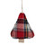 4" Plaid Christmas Tree Shaped Plush Ornament - IMAGE 4