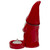 Gnome Tea Light Christmas Candle Holder - 7" - Red and Black - IMAGE 5