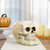 Skeleton Skull Halloween Decoration - 11" - Ivory and Black - IMAGE 2