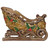 8.75" Brown and Gold Sleigh Tabletop Christmas Decoration - IMAGE 3
