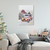 LED Lighted Fiber Optic Truck with Tree Christmas Canvas Wall Art 15.75"  x 11.75" - IMAGE 1