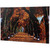 LED Lighted Fall Tree Archway with Lanterns Canvas Wall Art 23.5" x 15.5" - IMAGE 1