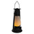 LED Lighted Vintage Style Hurricane Lantern - 12" - Black - IMAGE 5