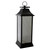 19-Inch LED Battery Operated Black Mirrored Lantern Warm White Flickering Lights - IMAGE 1