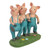 8" Three Pigs Dancing in Blue Overalls Outdoor Garden Statue - IMAGE 5