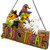 Trick or Treat Jack O' Lantern Ghost and Witch Halloween Wall Sign - 13.5" - IMAGE 3