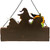 Trick or Treat Jack O' Lantern Ghost and Witch Halloween Wall Sign - 13.5" - IMAGE 6