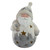 21" LED Lighted White and Gray Santa Christmas Tabletop Decoration - IMAGE 1