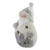 21" LED Lighted White and Gray Santa Christmas Tabletop Decoration - IMAGE 4
