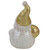 8" LED Lighted Gold and White Santa Christmas Tabletop Decoration - IMAGE 3