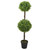 36" Green Double Sphere Artificial Boxwood Topiary Potted Plant - IMAGE 1