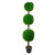 60" Triple Sphere Artificial Boxwood Topiary Potted Plant - IMAGE 1