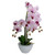 Real Touch™️Artificial Orchid Plant in a White Pot - 21" - Pink - IMAGE 1
