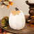 Knitted Fall Harvest Pumpkin Decoration - 6.25" - Beige - IMAGE 1