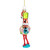 5.5" Pink Flamingo with Presents Glass Christmas Ornament - IMAGE 4