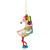 5.5" Pink Flamingo with Presents Glass Christmas Ornament - IMAGE 1