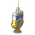 5" Gold and Blue Menorah Glass Hanukkah Ornament - IMAGE 3