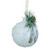 5" White Frosted NOEL With Holly and Berries Christmas Glass Ornament - IMAGE 4