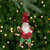 6" Gold and Red Gnome with Lantern and Flower Basket Glass Christmas Ornament - IMAGE 1