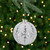 3.25" Clear Iridescent with White Frost Glass Ball Christmas Ornament - IMAGE 1