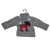 9" Gray Ugly Sweater with Plaid Moose Christmas Ornament - IMAGE 1