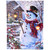 LED Lighted Snowman with Lantern Christmas Wall Art - 15.75" x 11.75" - IMAGE 2