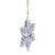 Metal Star Snowflake Christmas Ornament on Jute Rope - 5.5" - Silver and White - IMAGE 3