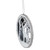 4.25" White and Gray Reindeer with Forest Christmas Disc Ornament - IMAGE 3