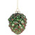 Pine Cone with Glitter Glass Christmas Ornament - 4.5" - Green and Brown - IMAGE 2