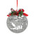 4.25" Silver Glitter Moose 2-D Cut-Out Silhouette Christmas Ornament - IMAGE 2