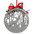 2-D Glitter Reindeer Family Silhouette Christmas Ornament Disc - 4.5" - Silver - IMAGE 5