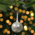 5.5" Silver Glitter Teardrop Ball Glass Christmas Ornament - IMAGE 2