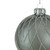 4" Gray Diamond Pattern Christmas Ball Glass Ornament - IMAGE 4