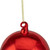 Shiny and Matte Christmas Glass Ball Ornament - 3.5" - Red and White - IMAGE 3