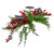 32" Frosted Red Berry Candle Holder Christmas Tabletop Decor - IMAGE 2