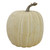 Set of 2 Black and Cream Fall Harvest Tabletop Pumpkins With a Brown Stem 7" - IMAGE 4