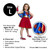 Blue and Red DCC Supergirl Tutu Dress Halloween Costume Girls 10-12 Size L - IMAGE 4